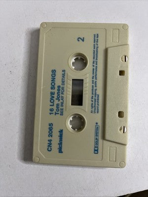 Tom Jones – 16 Love Songs (Cassette, 1983) UK CN4 2065