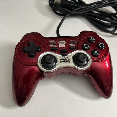 Hori Sony PS3 Horipad 3 Turbo PlayStation 3 Controller Red Rapid Fire Function