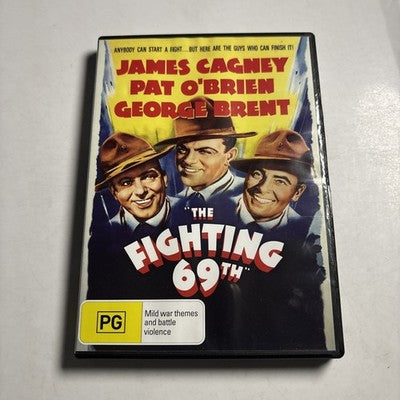 The Fighting 69th (DVD, 1940) James Cagney, Pat O'Brien Region 4 NEW