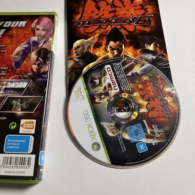 Tekken 6 Xbox 360 Manual PAL