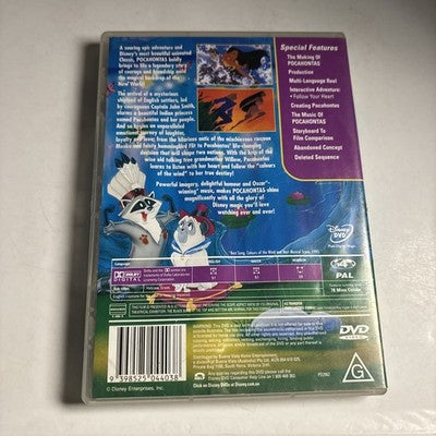 Pocahontas (DVD, 1995) Disney Region 4