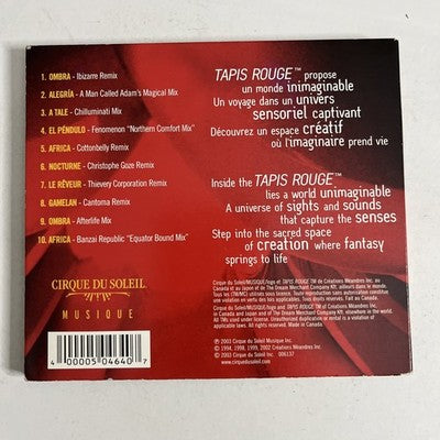 Cirque Du Soleil – Tapis Rouge: Solarium (CD, 2003) Canada Digipak none