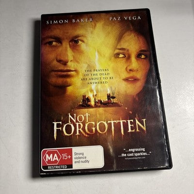 Not Forgotten (DVD, 2008) Simon Baker, Paz Vega Region 4