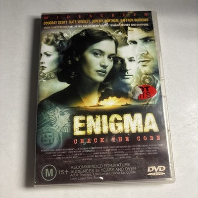 Enigma - Crack The Code (DVD, 2001) Kate Winslet, Douglas Scott Region 4