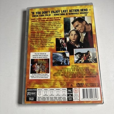 Last Action Hero (DVD, 1993) Arnold Schwarzenegger Region 4 NEW