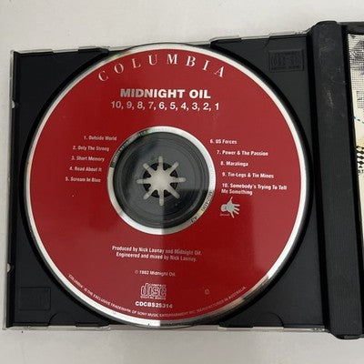 Midnight Oil 10, 9, 8, 7, 6, 5, 4, 3, 2, 1 / Red Sails In The Sunset (CD,1995)