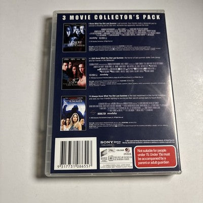 I Know What You Did Last Summer 1,2,3 (DVD, 2011, 3-Disc) Region 4