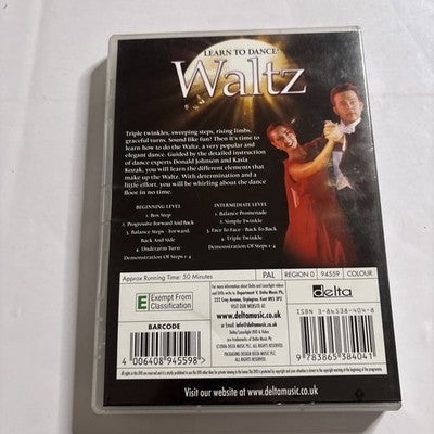 Learn To Dance! Waltz - Instructional DVD Beginner & Intermediate Level NEW