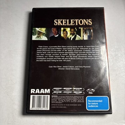 Skeletons (DVD, 1997) Ron Silver, James Coburn, Christopher Plummer Region 4