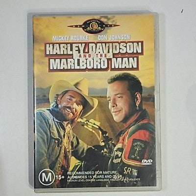Harley Davidson and the Marlboro Man (DVD, 1991) Mickey Rourke Region 4