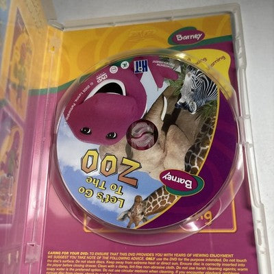 Barney Let's Go To The Zoo (DVD, 2001) Region 4