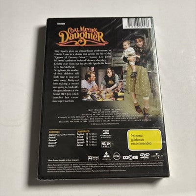 Coal Miner’s Daughter (DVD, 1980) Sissy Spacek,  Tommy Lee Jones Region 4 NEW