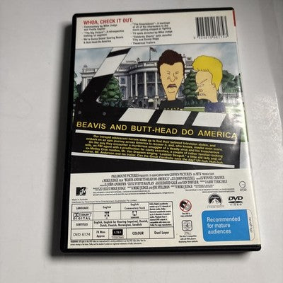 Beavis and Butthead Do America (DVD, 1996) Region 4