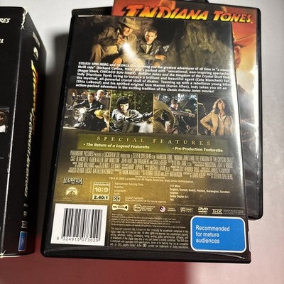 Indiana Jones - The Complete Adventures (DVD, 2017, 4-Disc) Region 4