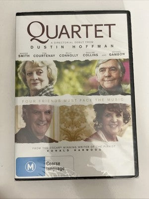 Quartet (DVD, 2012) Dustin Hoffman, Maggie Smith NEW Sealed