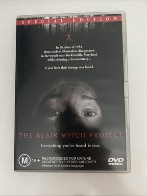 The Blair Witch Project (Special Edition, DVD, 1998) Horror Region 4