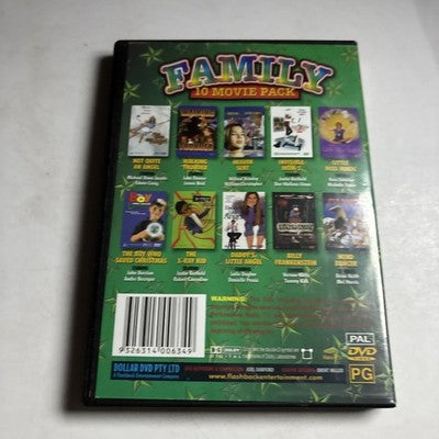 10 Family Movie Pack DVD 4-Disc Box Set All Regions