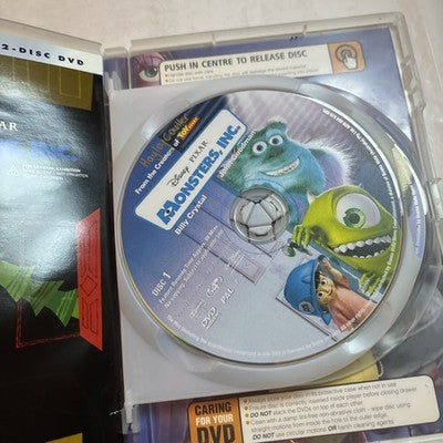Monsters Inc (DVD, 2001) Deluxe Two Disc Set Region 4
