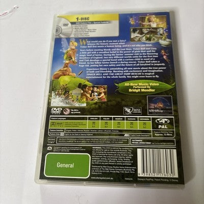 Tinker Bell and the Great Fairy Rescue (DVD, 2010) Disney Film Region 4 NEW