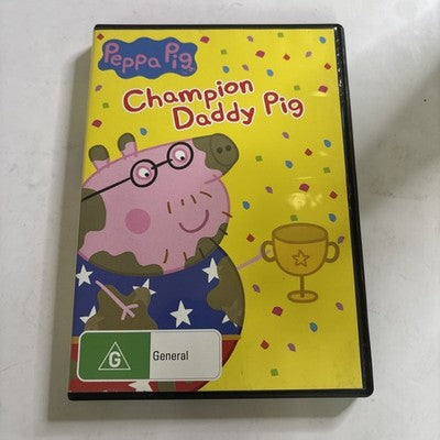 Peppa Pig Champion Daddy Pig DVD Region 4 Retro Unit peppa-pig-champion-daddy-pig-dvd-region-4-retro-unit