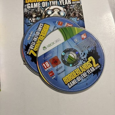 Borderlands 2: GOTY Edition (Microsoft Xbox 360, 2013) Manual PAL