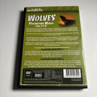 Wolves: Wildlife Yellowstone Wolves Part 1 & 2 (DVD) Documentary All Regions