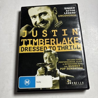 Justin Timberlake - Dressed to Thrill (DVD, 2014) Region 4