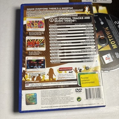 Singstar Motown Sony PlayStation 2 PS2 - Complete With Manual PAL