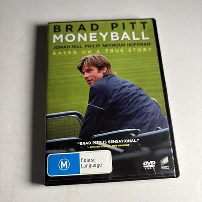 Moneyball (DVD, 2011) Brad Pitt, Chris Pratt, Region 4,2 NEW