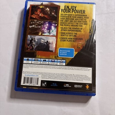 Infamous Second Son Playstation 4 Ps4 Game With Manual