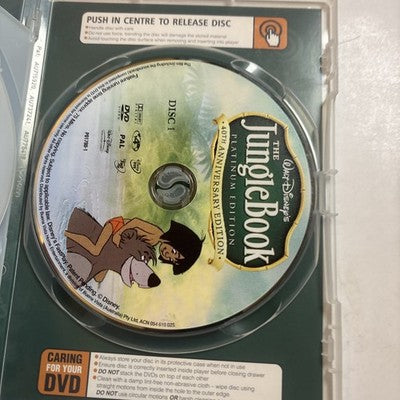 The Jungle Book (Special Edition, DVD, 1967) Disney Region 4