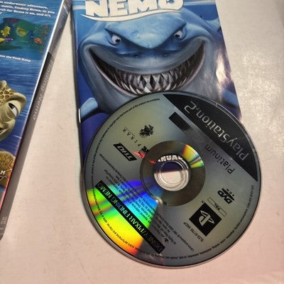 Finding Nemo PS2 Playstation 2 Sony Platinum Complete w/ Manual PAL