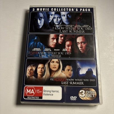 I Know What You Did Last Summer 1,2,3 (DVD, 2011, 3-Disc) Region 4