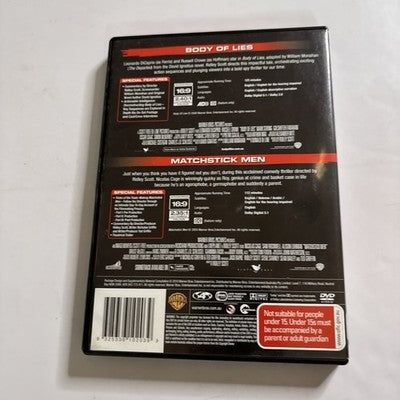 Body of Lies / Matchstick Men (DVD, 2010) Leonardo DiCaprio, Region 4