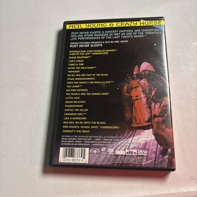 Neil Young & Crazy Horse - Rust Never Sleeps (DVD, 2002) All Regions