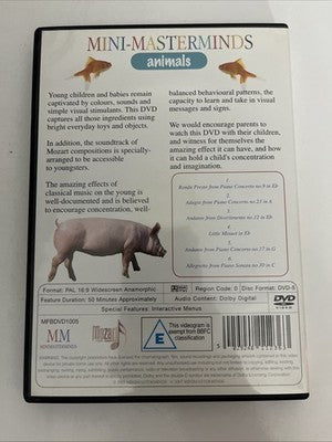 Mozart Mini Masterminds Animals (DVD) Early Learning Education All Regions