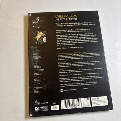 Robbie Williams - Live at the Albert (DVD, 2001) All Regions