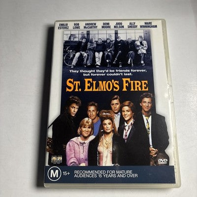 St. Elmo's Fire (DVD, 1985) Demi Moore, Judd Nelson, Region 4 NEW