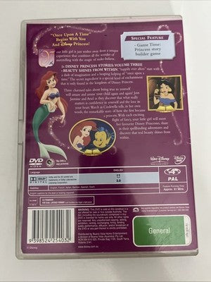 Princess Stories : Beauty Shines from Within : Vol 3 (DVD, 2006) Disney Region 4