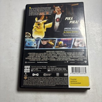 Detective Pikachu (DVD, 2019) Ryan Reynolds, Justice Smith Region 4