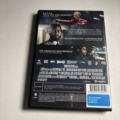 Tenet (DVD 2020) Michael Caine, Denzil Smith, John David Washington Region 4 NEW