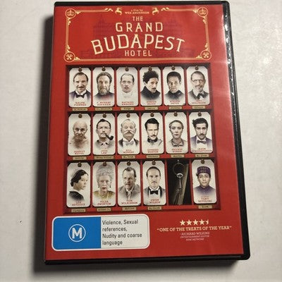 The Grand Budapest Hotel (DVD, 2013) Bill Murray, Ralph Fiennes Region 4