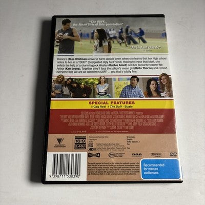 The Duff (DVD, 2015) Robbie Amell, Nick Eversman, Erick Chavarria, Region 4