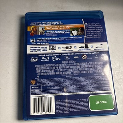 Happy Feet Two 3D (Blu-ray 3D, 2011) 	Brad Pitt, Elijah Wood, Region B