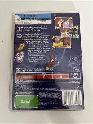 The Sword in the Stone (DVD, 1963) Disney Animated Movie Classic Region 4