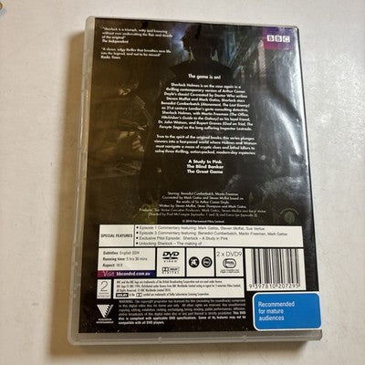 Sherlock : Series 1 (DVD, 2010) Martin Freeman, Benedict Cumberbatch Region 4