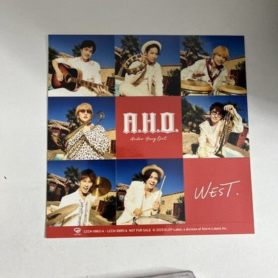 West -  A.H.O. Audio Hang Out (CD + Blu-ray, 2025, 2-Disc) Japan Obi