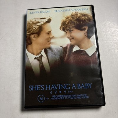 She's Having A Baby (DVD, 1988) Kevin Bacon, Elizabeth McGovern, Region 4