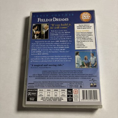 Field of Dreams (DVD, 1989) Kevin Costner Region 4 *New Sealed*