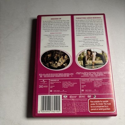 Knocked Up / Forgetting Sarah Marshall (DVD, 2-Disc) Seth Rogan, Region 4,2